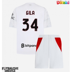AC Milan Mario Gila #34 Dětské Venkovní dres komplet 2026-27 Krátký Rukáv (+ trenýrky)